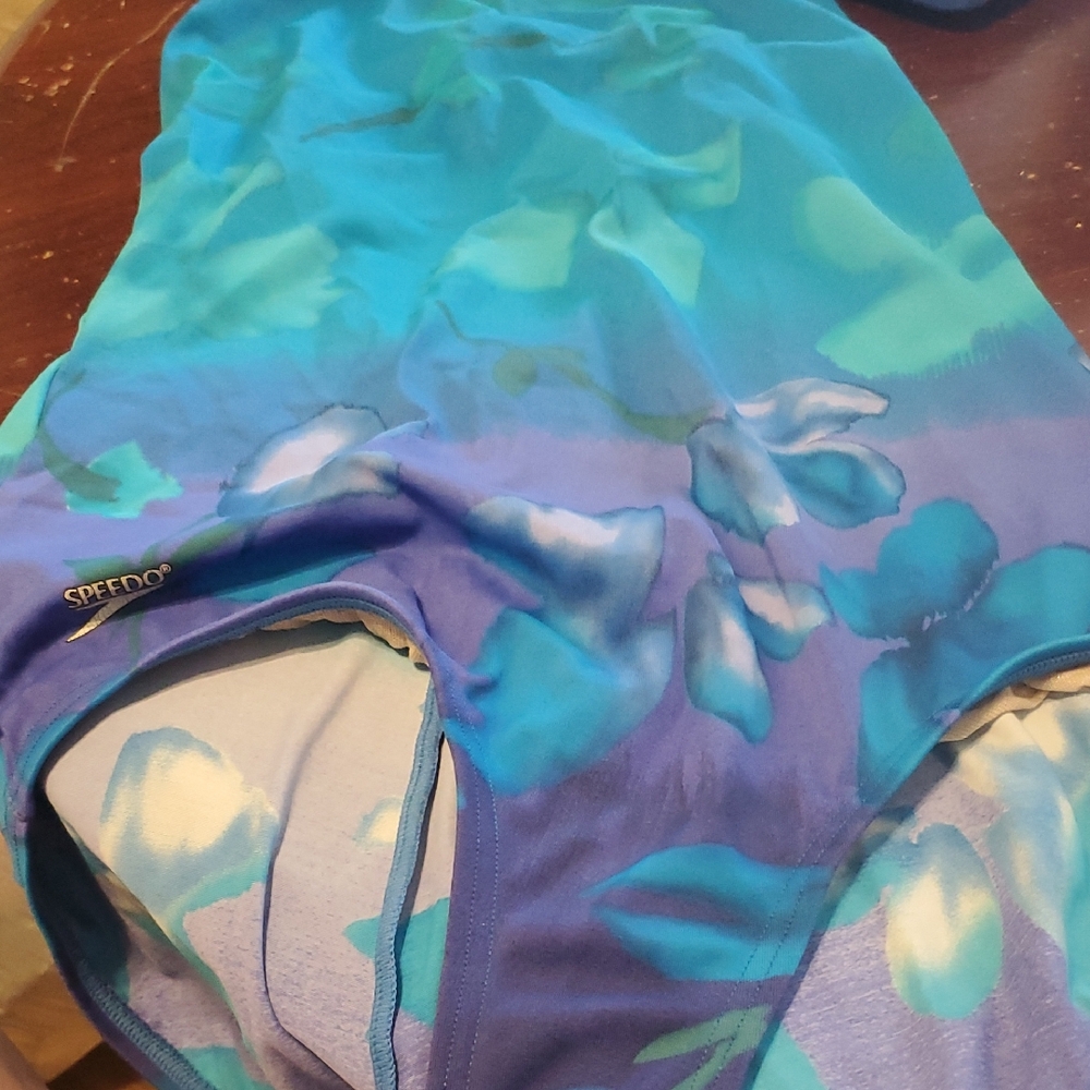 Speedo Aqua Floral Swimsuit
